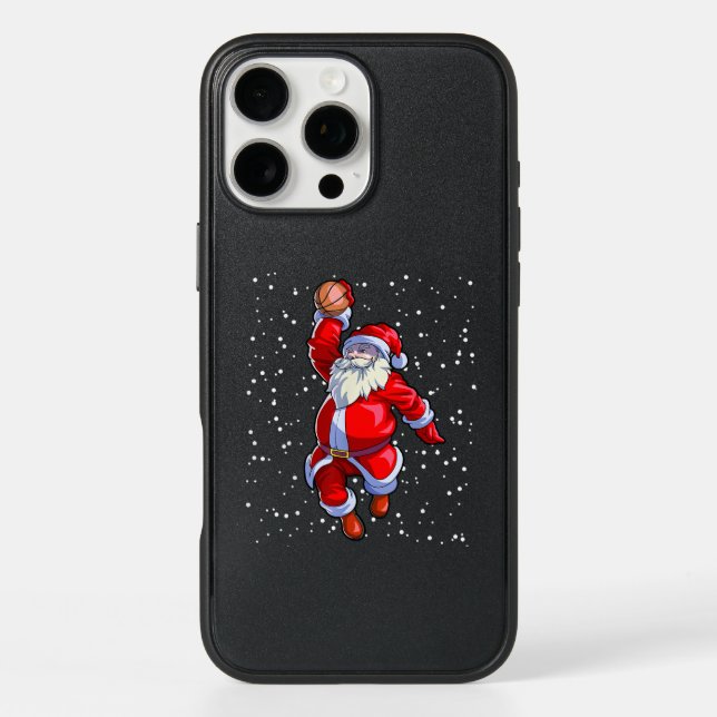Basketball Christmas Shirt Men Boys Basketball San Otterbox iPhone Case (Back)