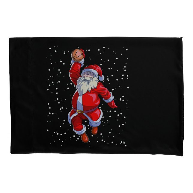 Basketball Christmas Shirt Men Boys Basketball San Pillow Case (Front)