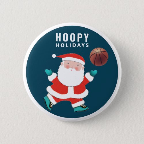 Basketball Christmas Stocking Stuffer Button
