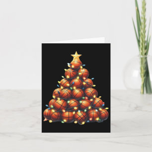 Basketball Christmas Tree Card