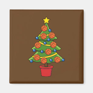 Basketball Christmas Tree Magnet