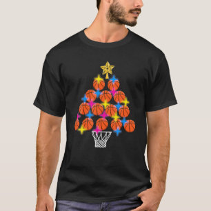 Basketball Christmas Tree   Sports Design   Men Wo T-Shirt