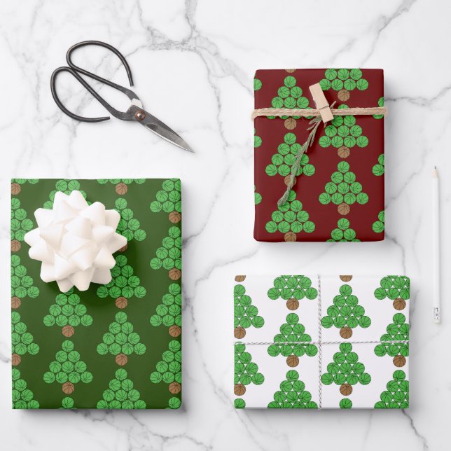 Basketball Christmas Tree  Wrapping Paper Sheets (Front)