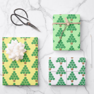 Basketball Christmas Tree Wrapping Paper Sheets