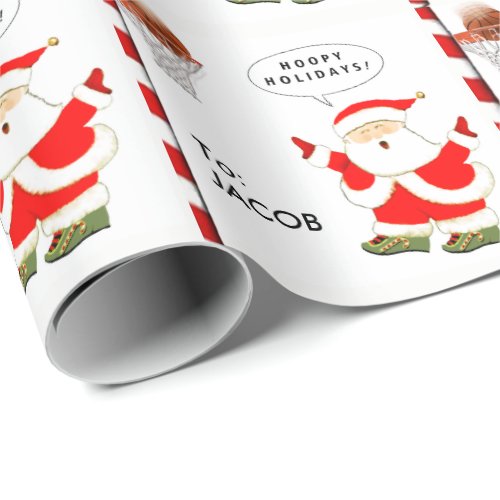 Basketball Christmas Wrapping Paper