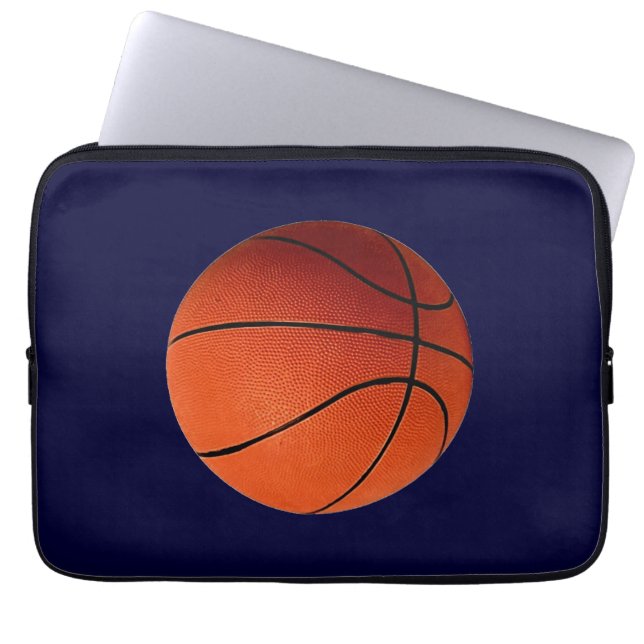 Basketball Christmas Wrapping Paper Laptop Sleeve (Front)