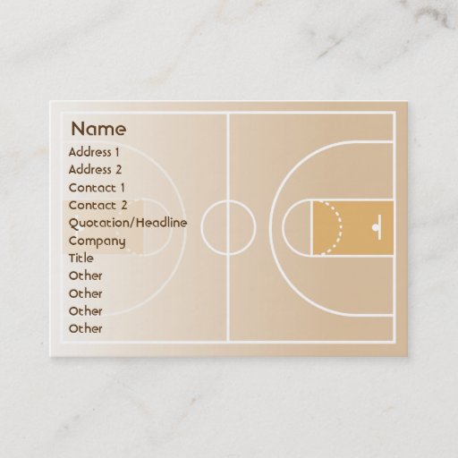 Customizable Basketball - Chubby Business Card