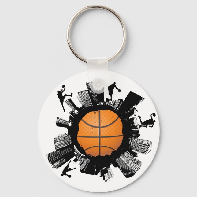 Basketball City Keychain (Front)