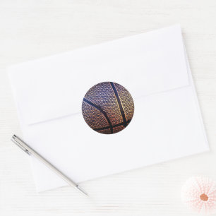 Basketball Classic Round Sticker