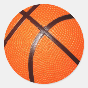 Basketball Classic Round Sticker