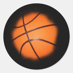 Basketball Classic Round Sticker