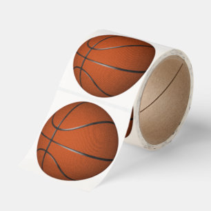 Basketball Classic Round Sticker