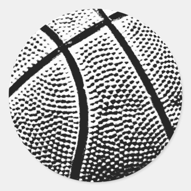 Basketball Classic Round Sticker (Front)