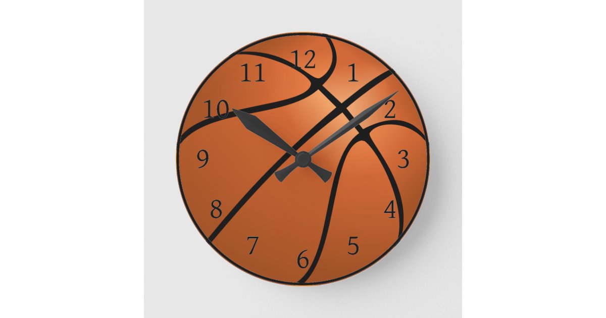 Basketball Clock Zazzle