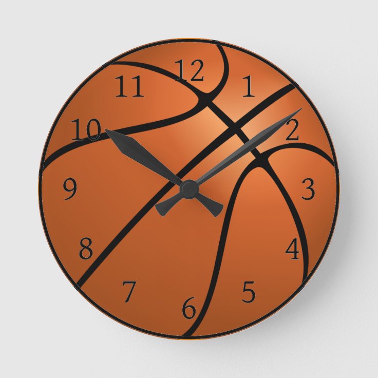 Basketball Clock Zazzle