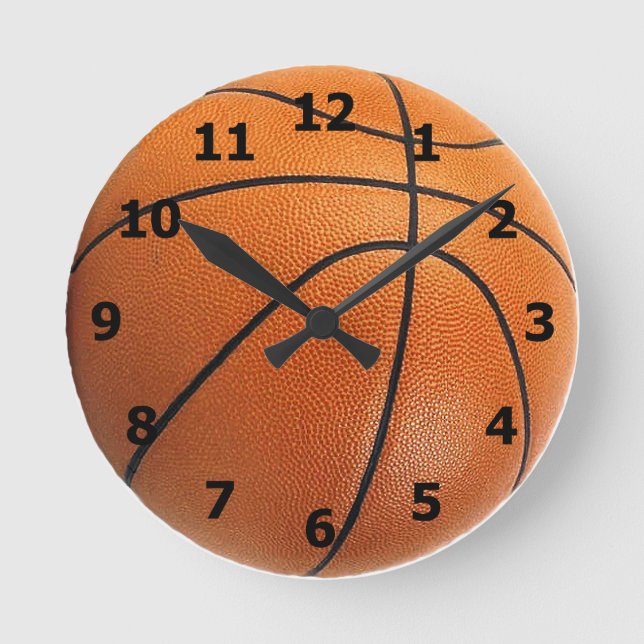 Basketball Clock with Numbers (Front)
