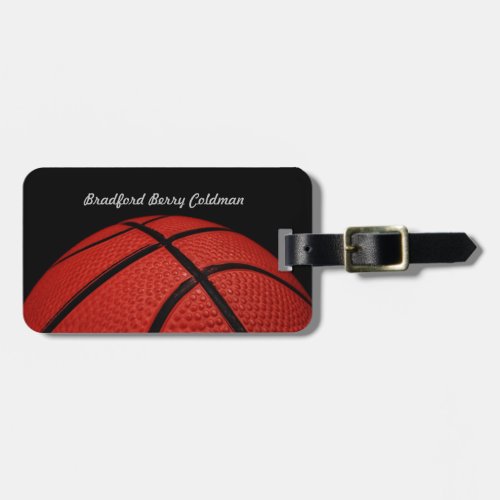 Basketball Close_up custom Luggage Tag