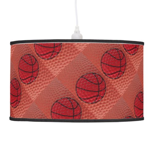 Basketball Close_up orange and black Ceiling Lamp