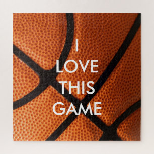Basketball Close-up - Popular Sports Art Jigsaw Puzzle