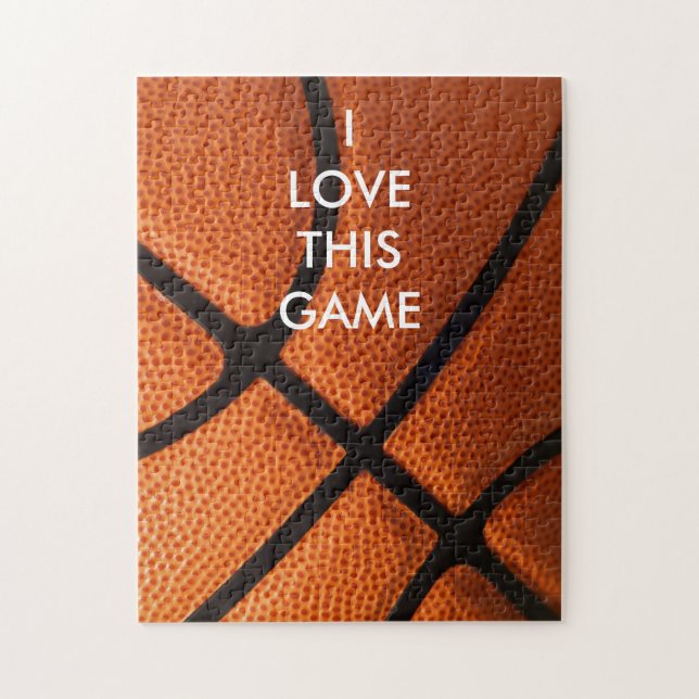 Basketball Close-up - Popular Sports Art Jigsaw Puzzle (Vertical)