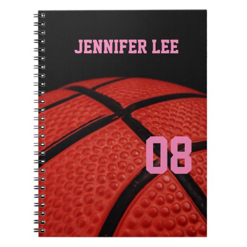 Basketball Close_up Sports Team Notebook
