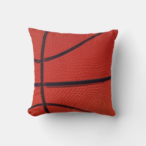 Basketball Close_up Sports Team Throw Pillow