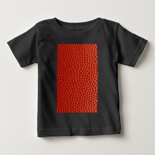 Basketball Close_up Texture Baby T_Shirt