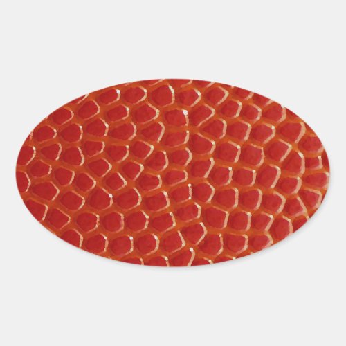 Basketball Close_up Texture Oval Sticker