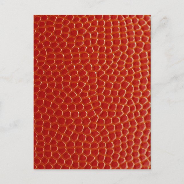 Basketball Close-up Texture Postcard (Front)