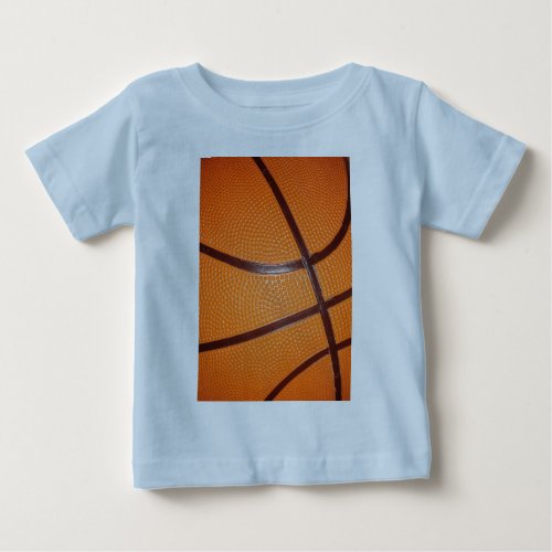 Basketball Close_Up Texture Skin Baby T_Shirt