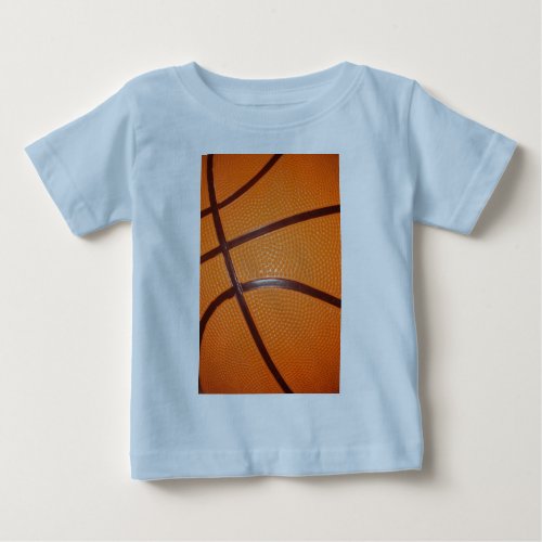 Basketball Close_Up Texture Skin Baby T_Shirt