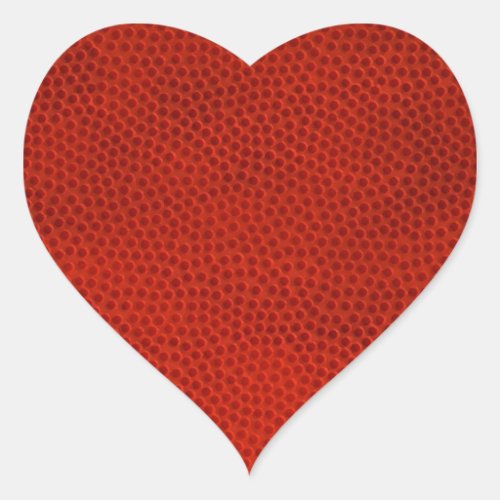 Basketball Close_Up Texture Skin Heart Sticker