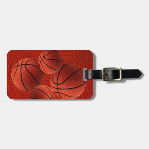 Basketball Close_Up Texture Skin Luggage Tag