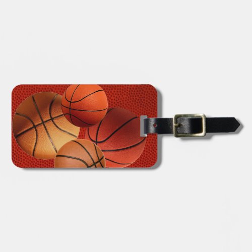 Basketball Close_Up Texture Skin Luggage Tag