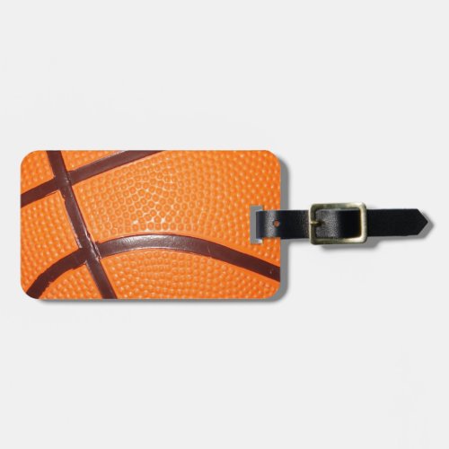 Basketball Close_Up Texture Skin Luggage Tag