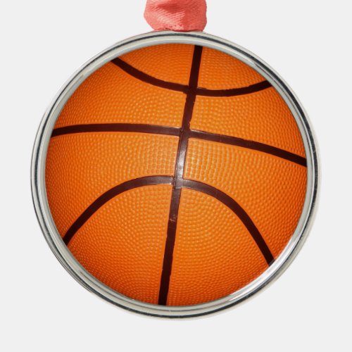 Basketball Close_Up Texture Skin Metal Ornament