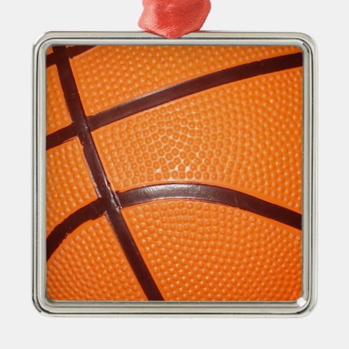 Basketball Close_Up Texture Skin Metal Ornament