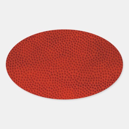 Basketball Close_Up Texture Skin Oval Sticker