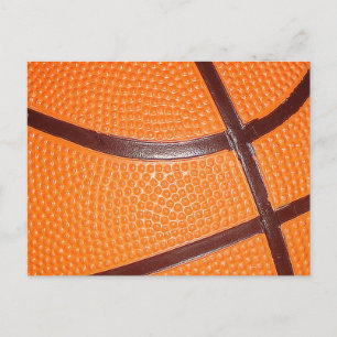 Basketball Close-Up Texture Skin Postcard