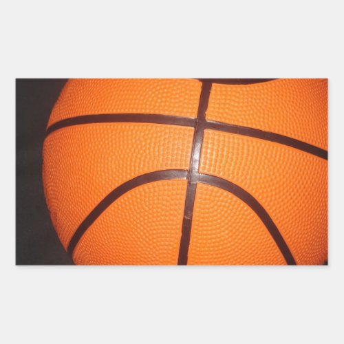Basketball Close_Up Texture Skin Rectangular Sticker