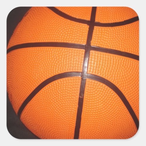 Basketball Close_Up Texture Skin Square Sticker