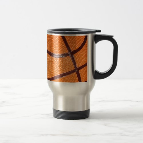 Basketball Close_Up Texture Skin Travel Mug