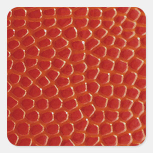 Basketball Close-up Texture Square Sticker