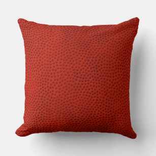 Basketball Close-Up Texture Throw Pillow