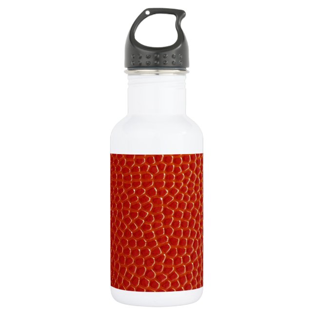 Basketball Close-up Texture Water Bottle (Front)