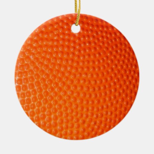 Basketball Closeup Skin Ceramic Ornament