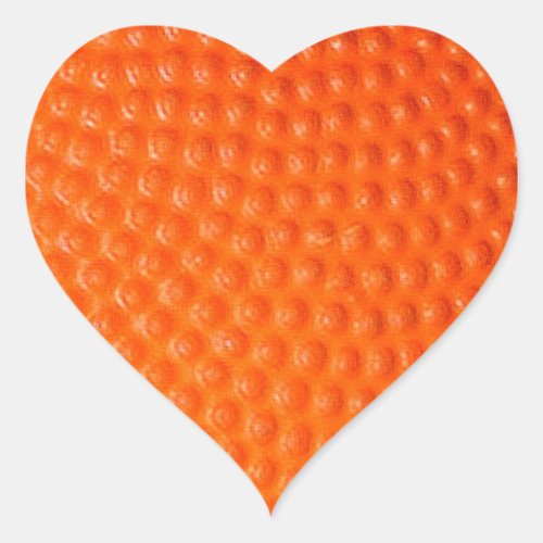 Basketball Closeup Skin Heart Sticker