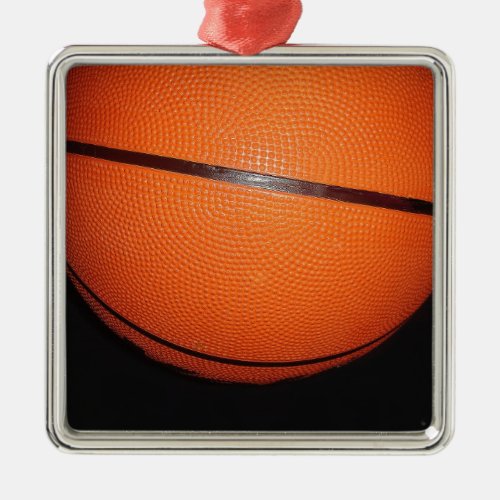 Basketball Closeup Skin Metal Ornament