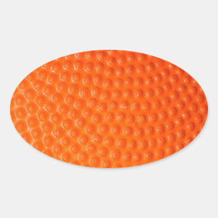 Basketball Closeup Skin Oval Sticker