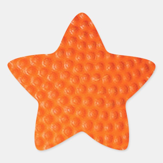 Basketball Closeup Skin Star Sticker (Front)